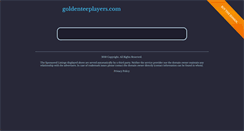 Desktop Screenshot of goldenteeplayers.com